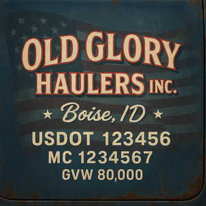 Custom Truck Door Sign Decal Stickers For Business, Trucking Business, Work Trucks (2-Pack)