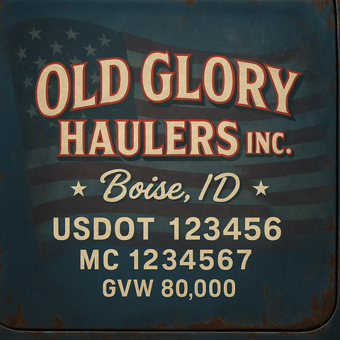Custom Truck Door Sign Decal Stickers For Business, Trucking Business, Work Trucks (2-Pack)