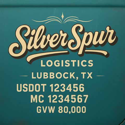 Custom Truck Door Sign Decal Stickers For Business, Trucking Business, Work Trucks (2-Pack)