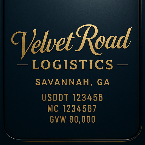 Custom Truck Door Sign Decal Stickers For Business, Trucking Business, Work Trucks (2-Pack)