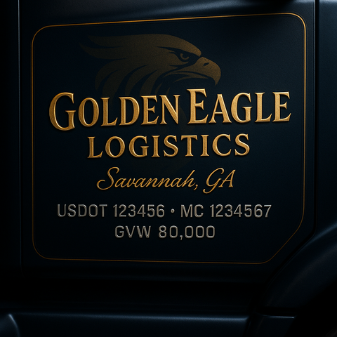 Custom Truck Door Sign Decal Stickers For Business, Trucking Business, Work Trucks (2-Pack)