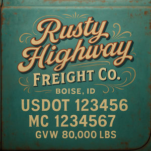 Custom Truck Door Sign Decal Stickers For Business, Trucking Business, Work Trucks (2-Pack)