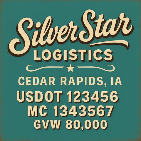 Custom Truck Door Sign Decal Stickers For Business, Trucking Business, Work Trucks (2-Pack)