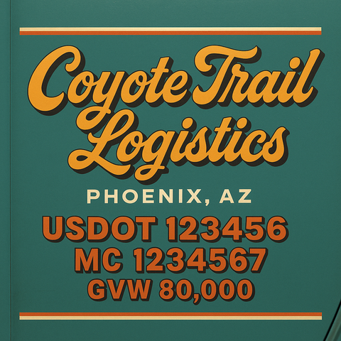 Custom Truck Door Sign Decal Stickers For Business, Trucking Business, Work Trucks (2-Pack)