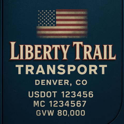 Custom Truck Door Sign Decal Stickers For Business, Trucking Business, Work Trucks (2-Pack)