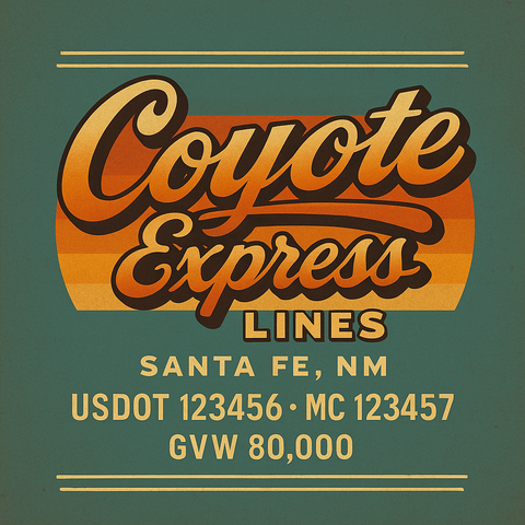Custom Truck Door Sign Decal Stickers For Business, Trucking Business, Work Trucks (2-Pack)