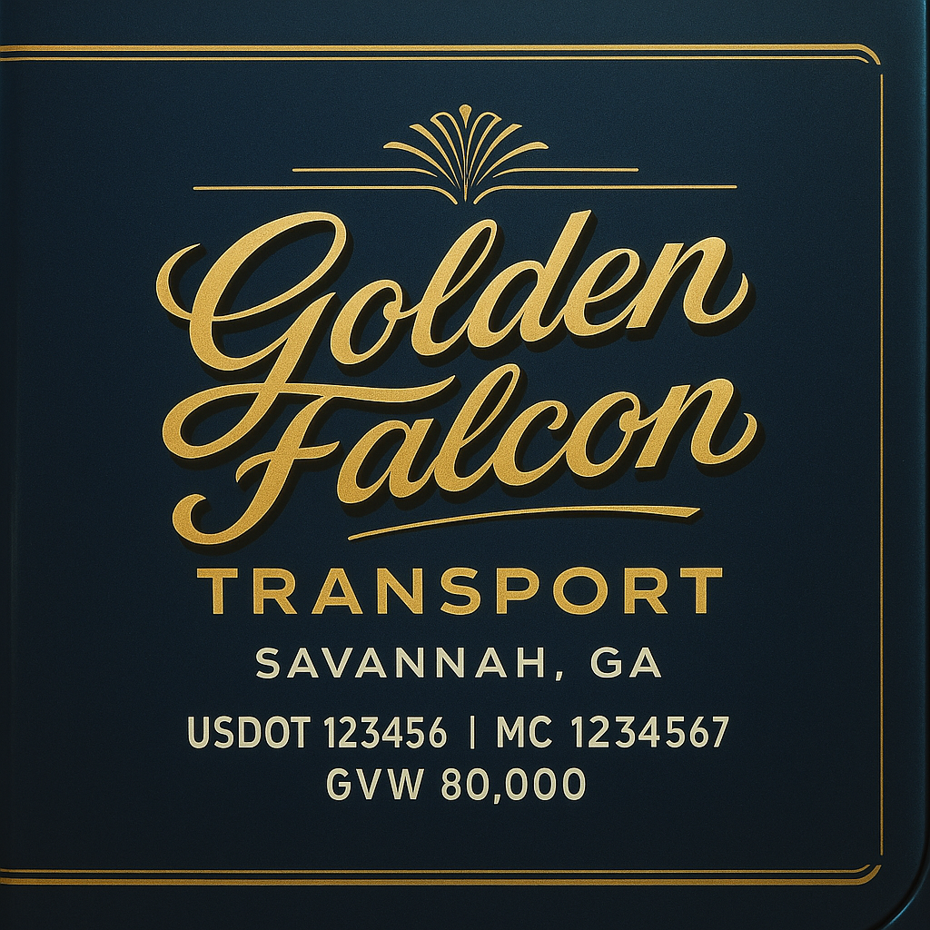 Custom Truck Door Sign Decal Stickers For Business, Trucking Business, Work Trucks (2-Pack)