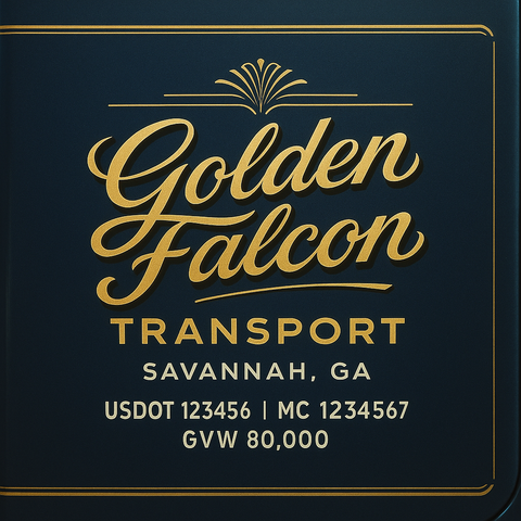 Custom Truck Door Sign Decal Stickers For Business, Trucking Business, Work Trucks (2-Pack)