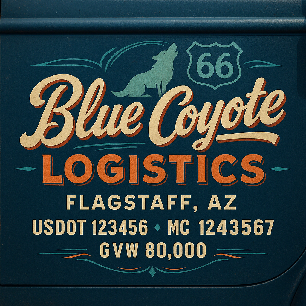 Custom Truck Door Sign Decal Stickers For Business, Trucking Business, Work Trucks (2-Pack)