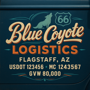 Custom Truck Door Sign Decal Stickers For Business, Trucking Business, Work Trucks (2-Pack)