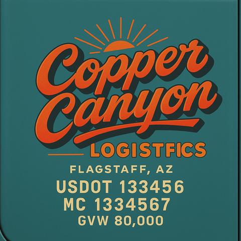 Custom Truck Door Sign Decal Stickers For Business, Trucking Business, Work Trucks (2-Pack)
