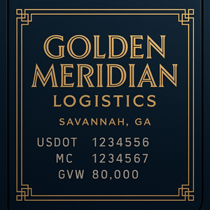 Custom Truck Door Sign Decal Stickers For Business, Trucking Business, Work Trucks (2-Pack)