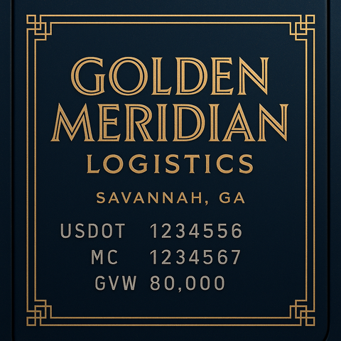 Custom Truck Door Sign Decal Stickers For Business, Trucking Business, Work Trucks (2-Pack)