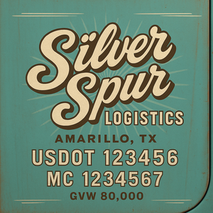 Custom Truck Door Sign Decal Stickers For Business, Trucking Business, Work Trucks (2-Pack)