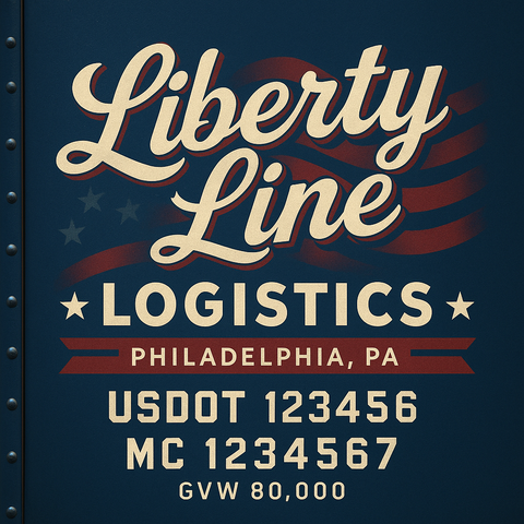 Custom Truck Door Sign Decal Stickers For Business, Trucking Business, Work Trucks (2-Pack)