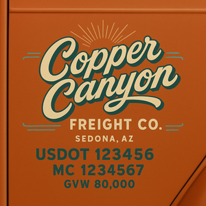 Custom Truck Door Sign Decal Stickers For Business, Trucking Business, Work Trucks (2-Pack)