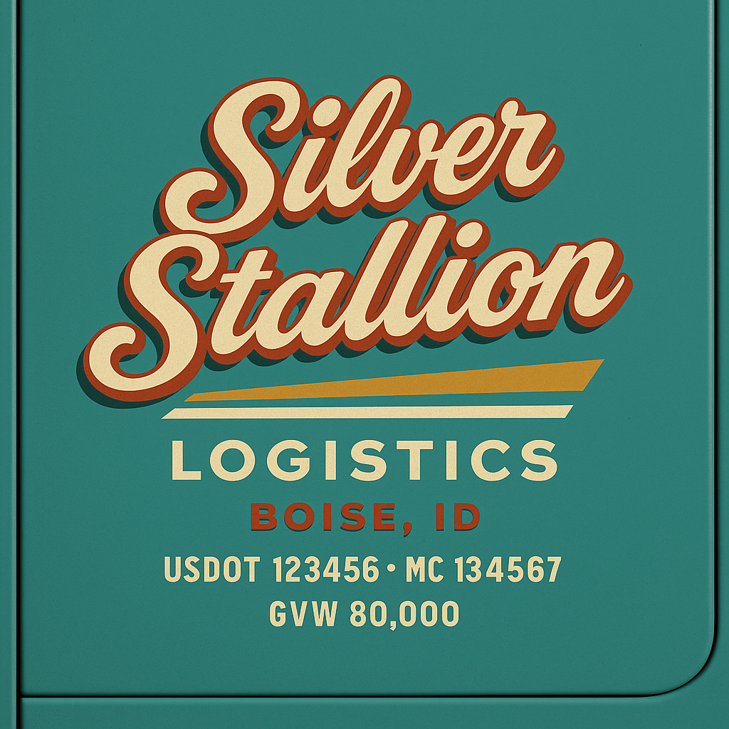 Custom Truck Door Sign Decal Stickers For Business, Trucking Business, Work Trucks (2-Pack)