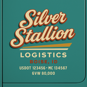 Custom Truck Door Sign Decal Stickers For Business, Trucking Business, Work Trucks (2-Pack)