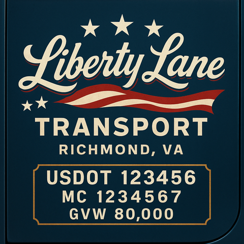 Custom Truck Door Sign Decal Stickers For Business, Trucking Business, Work Trucks (2-Pack)