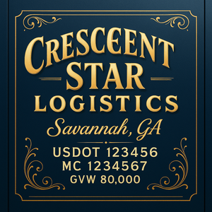 Custom Truck Door Sign Decal Stickers For Business, Trucking Business, Work Trucks (2-Pack)