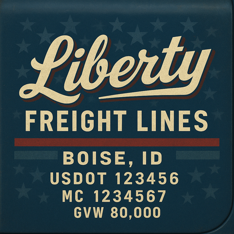 Custom Truck Door Sign Decal Stickers For Business, Trucking Business, Work Trucks (2-Pack)