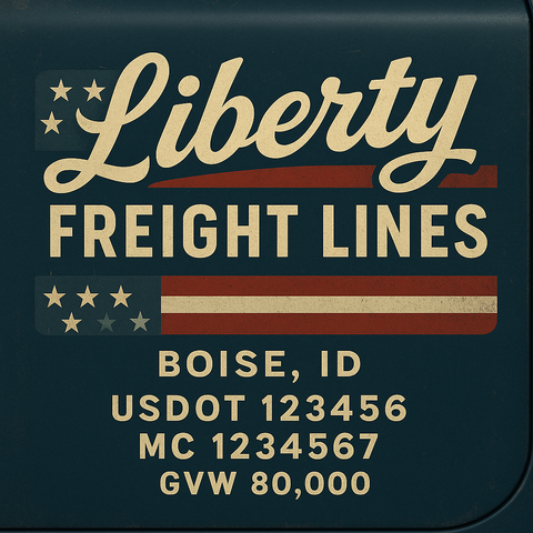 Custom Truck Door Sign Decal Stickers For Business, Trucking Business, Work Trucks (2-Pack)