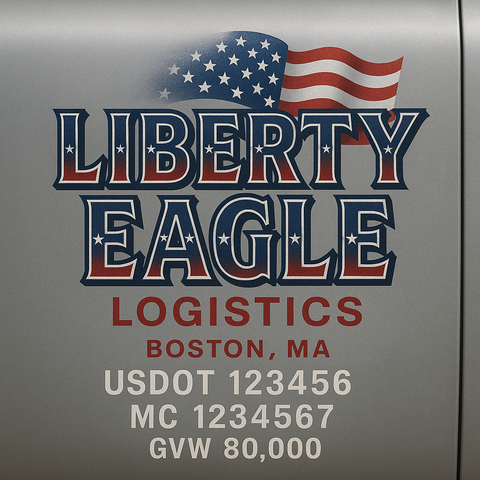 Custom Truck Door Sign Decal Stickers For Business, Trucking Business, Work Trucks (2-Pack)