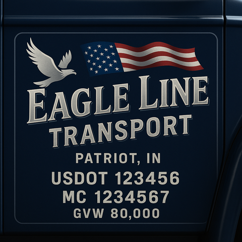 Custom Truck Door Sign Decal Stickers For Business, Trucking Business, Work Trucks (2-Pack)
