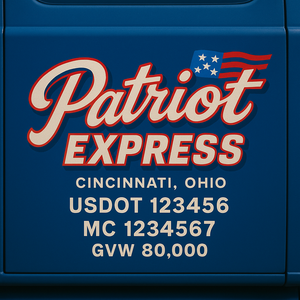 Custom Truck Door Sign Decal Stickers For Business, Trucking Business, Work Trucks (2-Pack)
