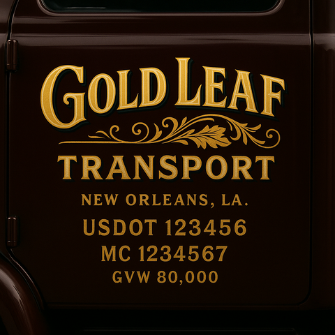 Custom Truck Door Sign Decal Stickers For Business, Trucking Business, Work Trucks (2-Pack)