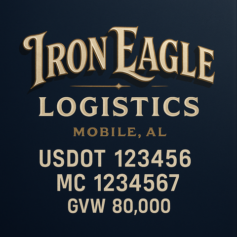 Custom Truck Door Sign Decal Stickers For Business, Trucking Business, Work Trucks (2-Pack)