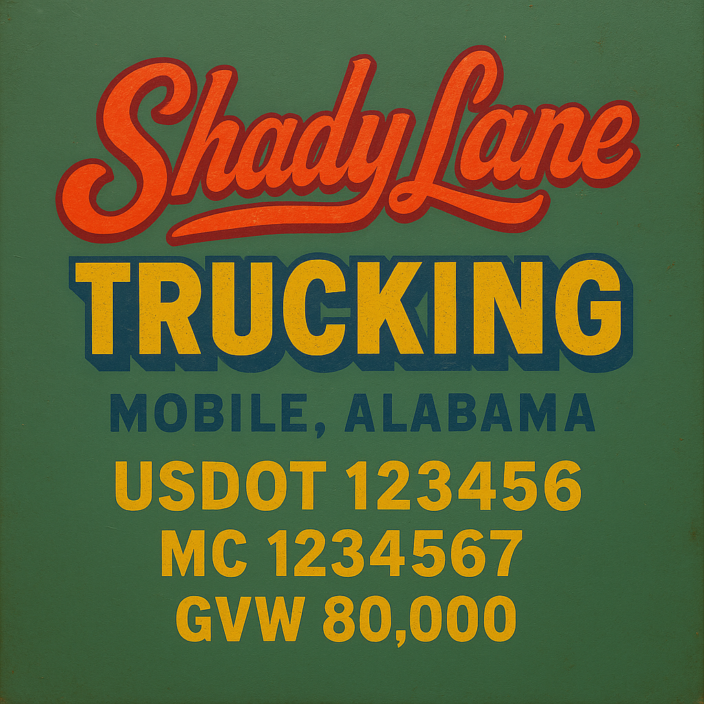 Custom Truck Door Sign Decal Stickers For Business, Trucking Business, Work Trucks (2-Pack)