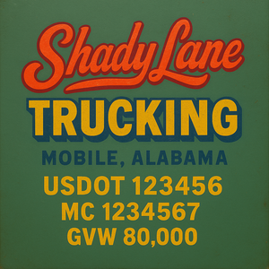 Custom Truck Door Sign Decal Stickers For Business, Trucking Business, Work Trucks (2-Pack)