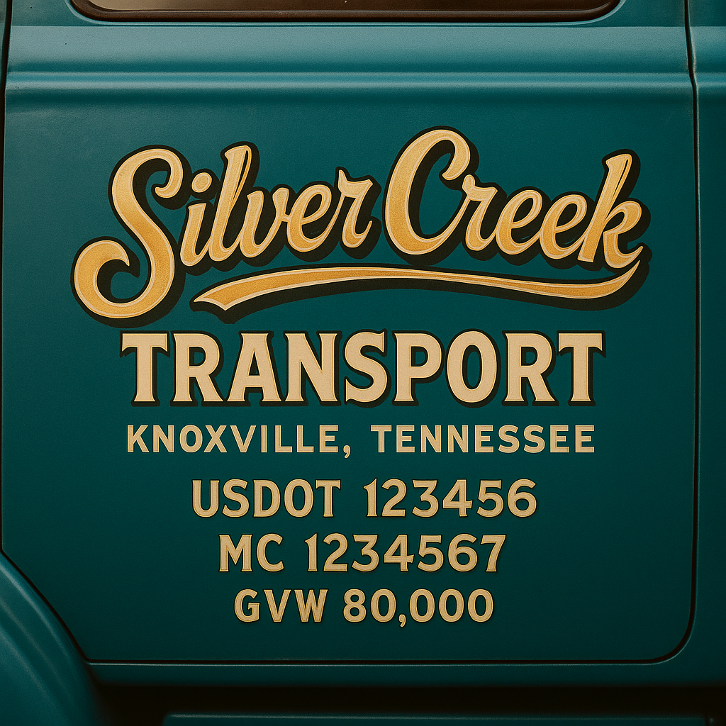 Custom Truck Door Sign Decal Stickers For Business, Trucking Business, Work Trucks (2-Pack)