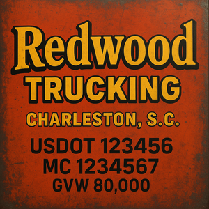 Custom Truck Door Sign Decal Stickers For Business, Trucking Business, Work Trucks (2-Pack)