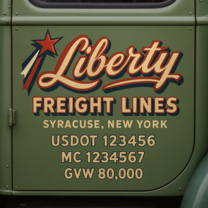 Custom Truck Door Sign Decal Stickers For Business, Trucking Business, Work Trucks (2-Pack)