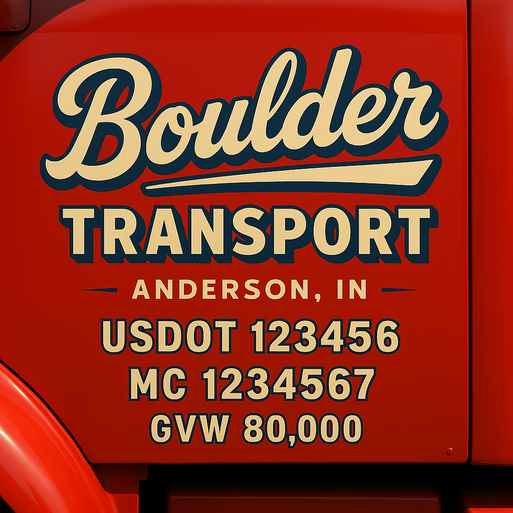 Custom Truck Door Sign Decal Stickers For Business, Trucking Business, Work Trucks (2-Pack)