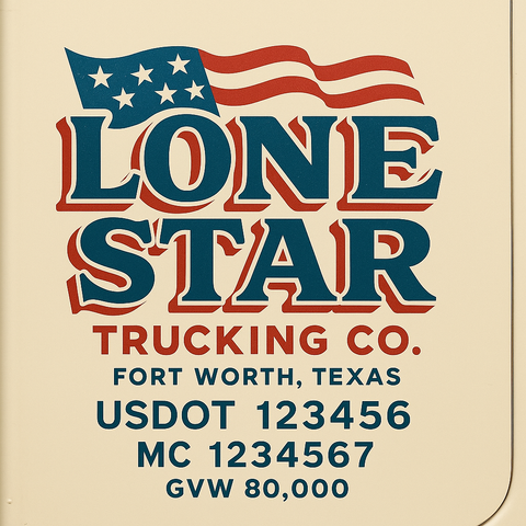 Custom Truck Door Sign Decal Stickers For Business, Trucking Business, Work Trucks (2-Pack)