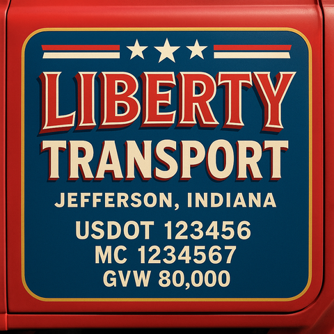 Custom Truck Door Sign Decal Stickers For Business, Trucking Business, Work Trucks (2-Pack)