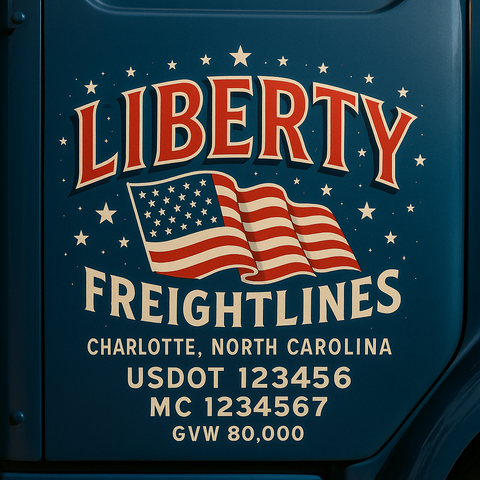 Custom Truck Door Sign Decal Stickers For Business, Trucking Business, Work Trucks (2-Pack)