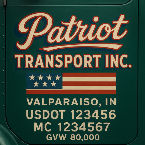 Custom Truck Door Sign Decal Stickers For Business, Trucking Business, Work Trucks (2-Pack)