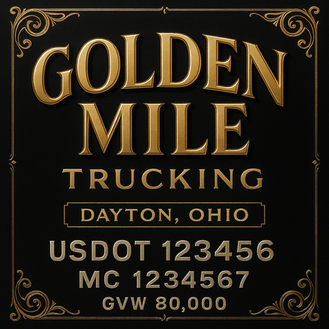 Custom Truck Door Sign Decal Stickers For Business, Trucking Business, Work Trucks (2-Pack)