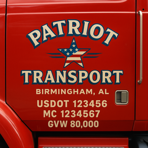 Custom Truck Door Sign Decal Stickers For Business, Trucking Business, Work Trucks (2-Pack)