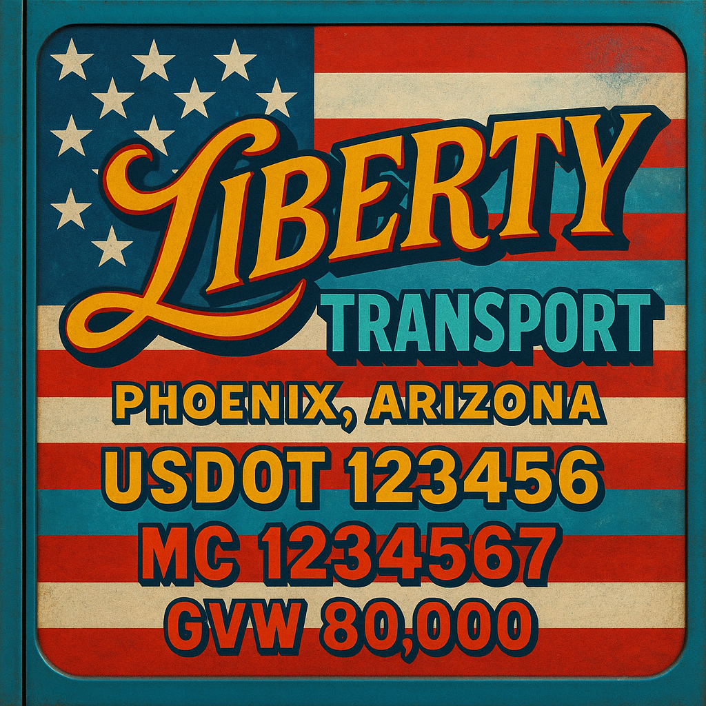 Custom Truck Door Sign Decal Stickers For Business, Trucking Business, Work Trucks (2-Pack)