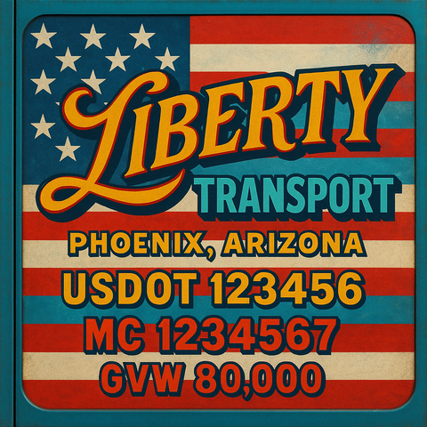 Custom Truck Door Sign Decal Stickers For Business, Trucking Business, Work Trucks (2-Pack)