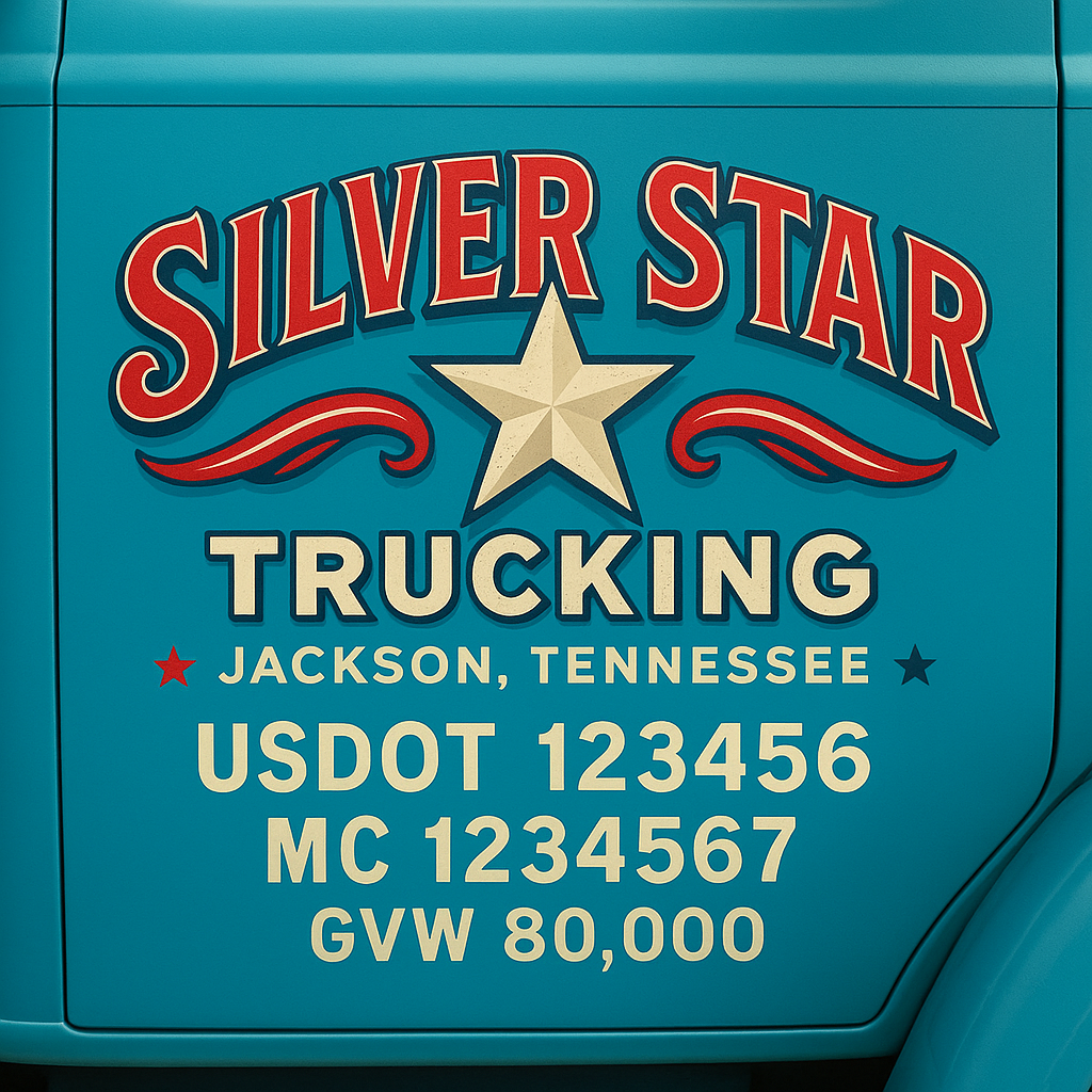 Custom Truck Door Sign Decal Stickers For Business, Trucking Business, Work Trucks (2-Pack)