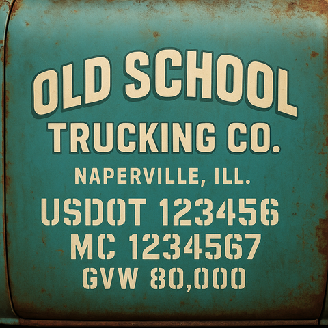 Custom Truck Door Sign Decal Stickers For Business, Trucking Business, Work Trucks (2-Pack)