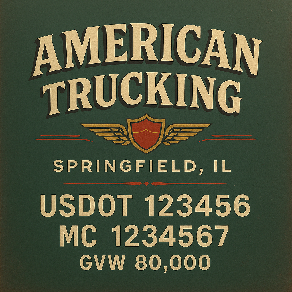 Custom Truck Door Sign Decal Stickers For Business, Trucking Business, Work Trucks (2-Pack)