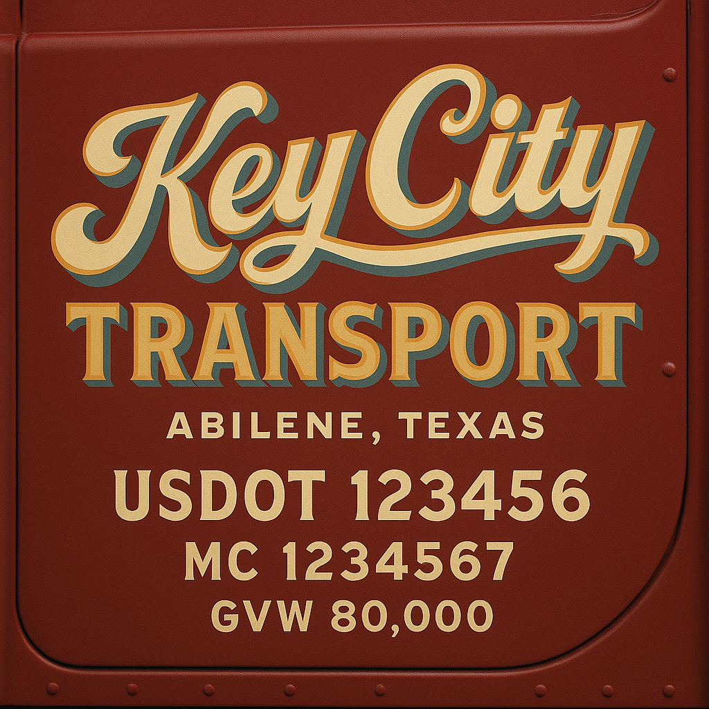 Custom Truck Door Sign Decal Stickers For Business, Trucking Business, Work Trucks (2-Pack)