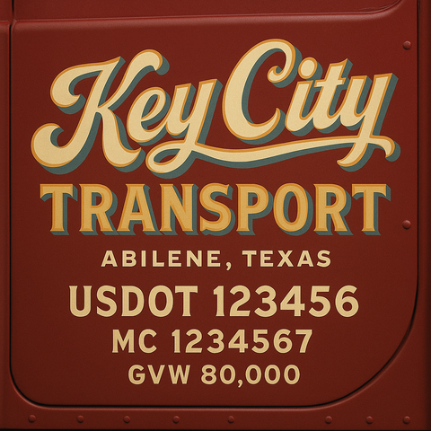 Custom Truck Door Sign Decal Stickers For Business, Trucking Business, Work Trucks (2-Pack)